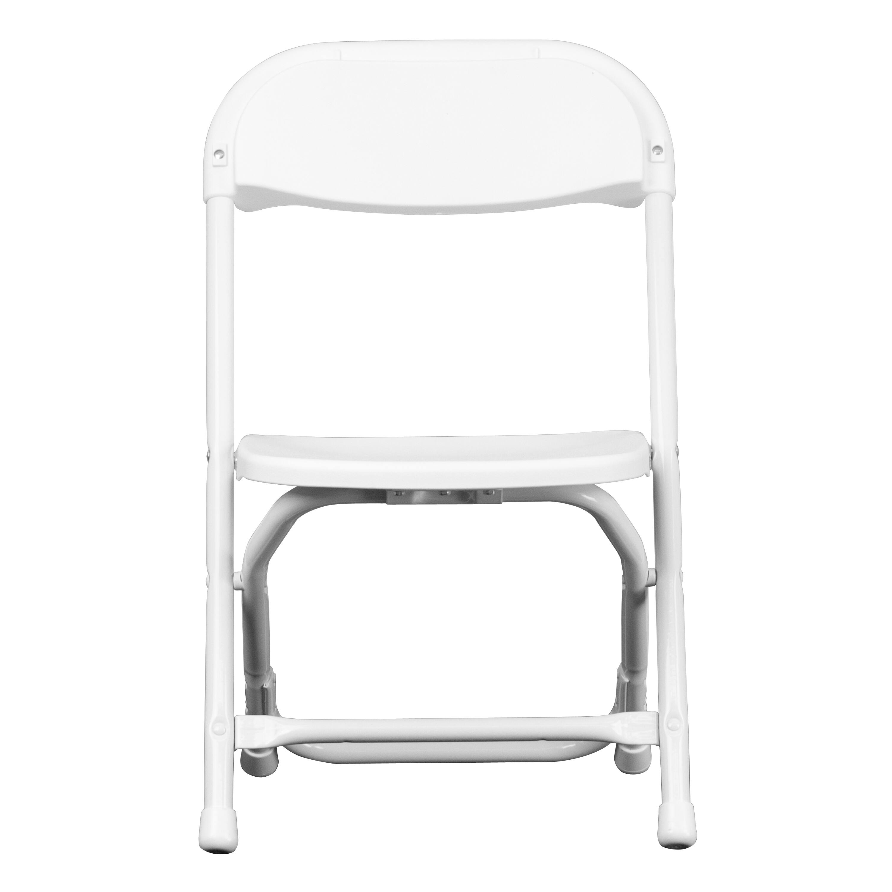 Alt View 10. Emma + Oliver - 10 Pack Kids Plastic Folding Chair Daycare Home School Furniture - White.