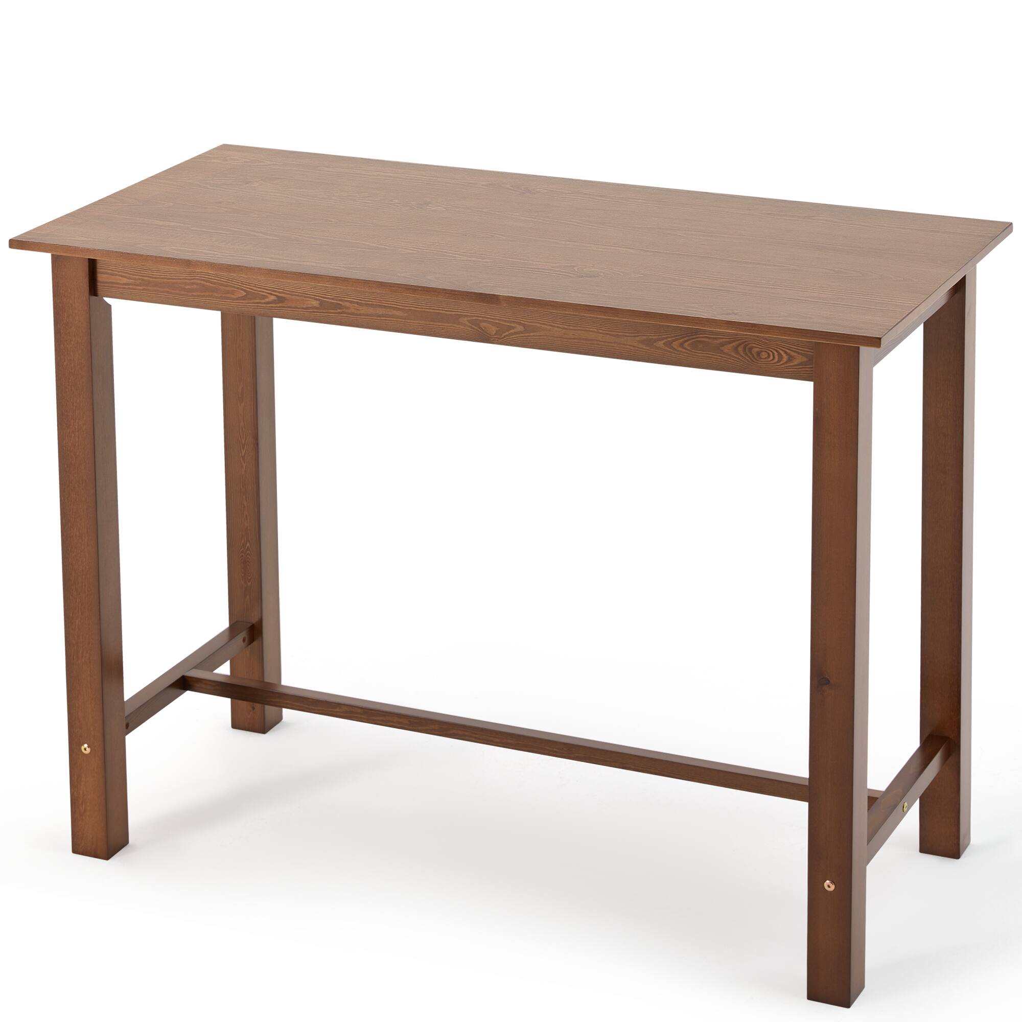 Alt View 7. U-HOMY - 47.2" Solid Wood Dining Table with Iron Base – 110 lbs Capacity, Multi-Purpose Table - Brown.