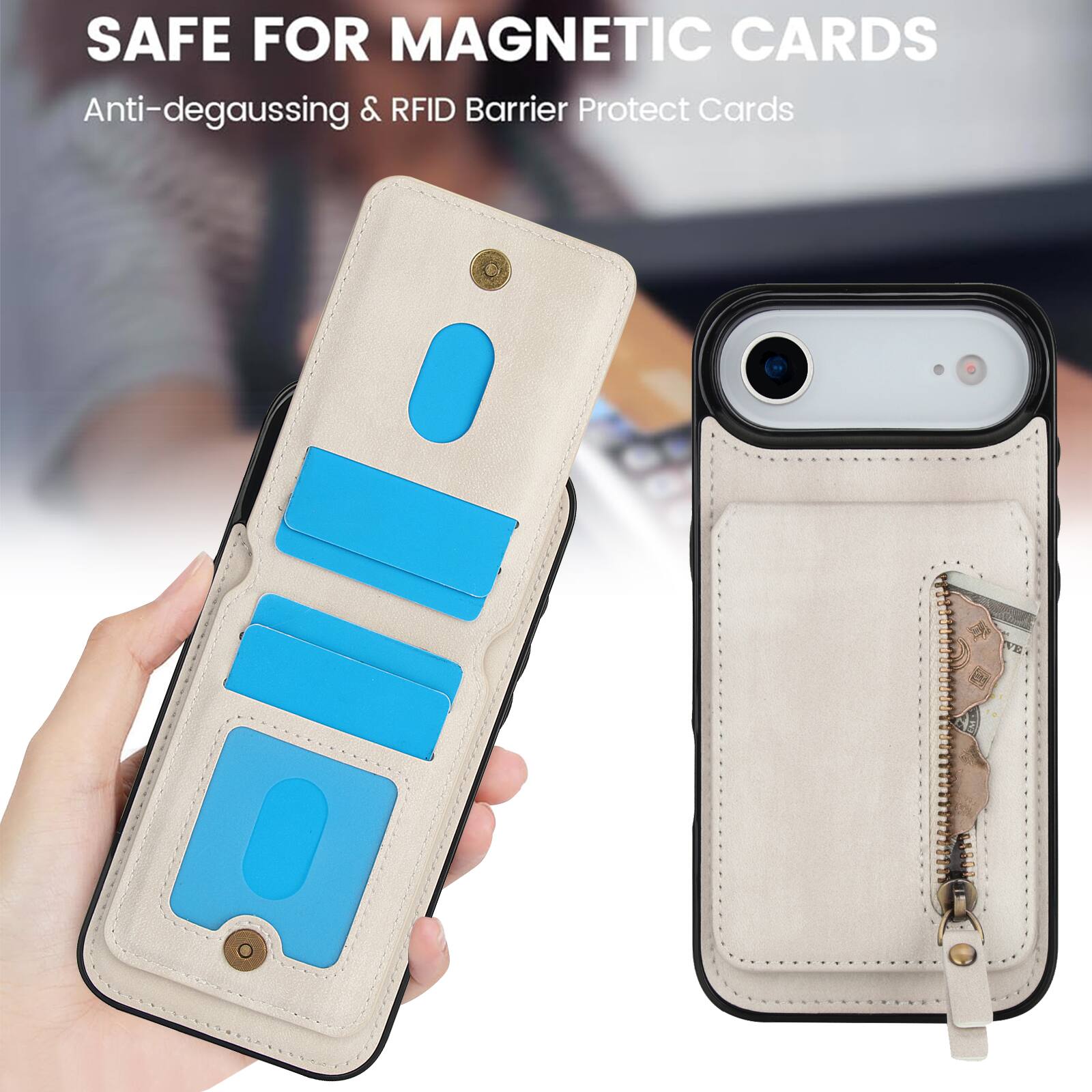 SAFE FOR MAGNETIC CARDS  
Anti-degaussing & RFID Barrier Protect Cards