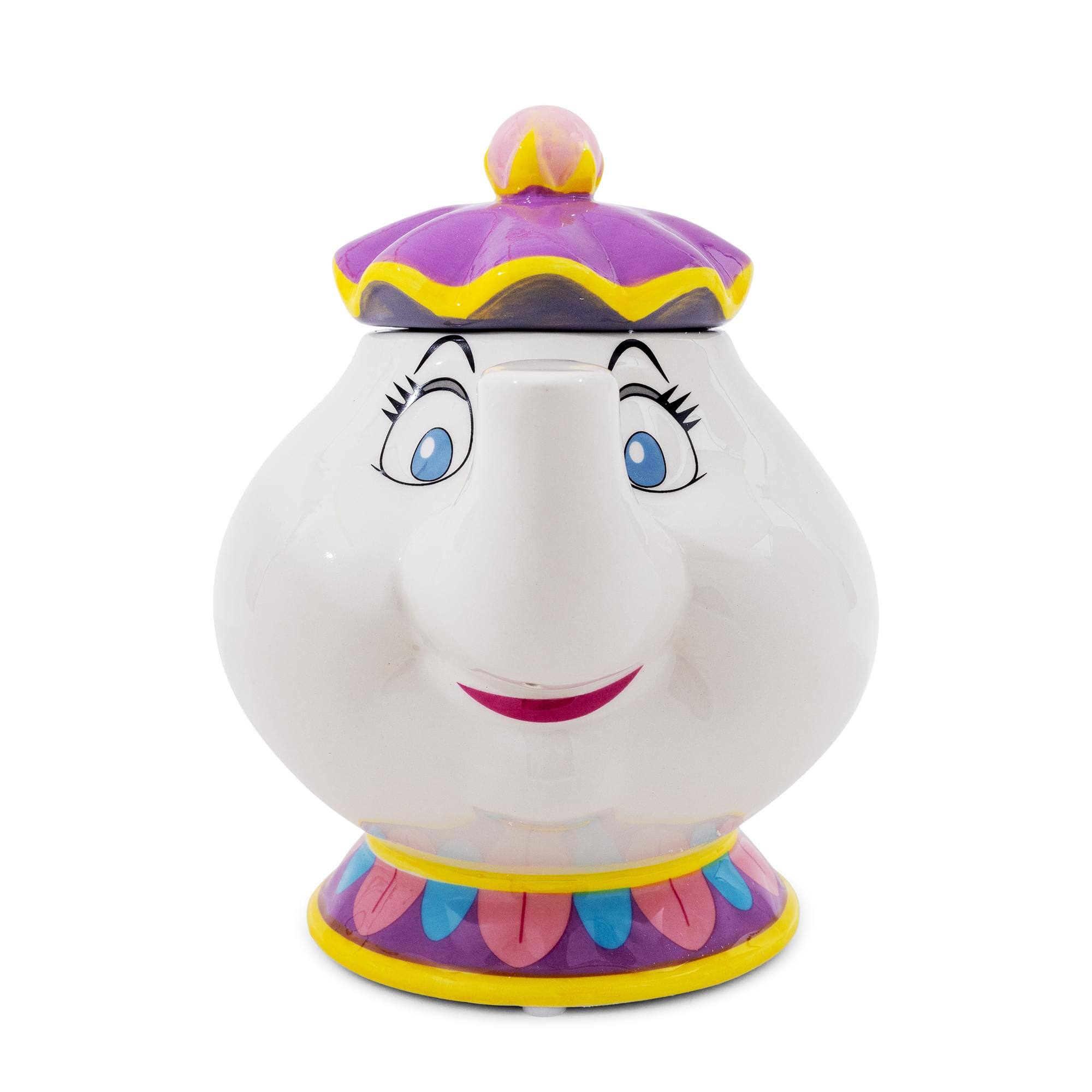 Alt View 1. Silver Buffalo - Disney Beauty and the Beast Mrs. Potts 10-Inch Sculpted Ceramic Snack Jar - Multi-Colored.