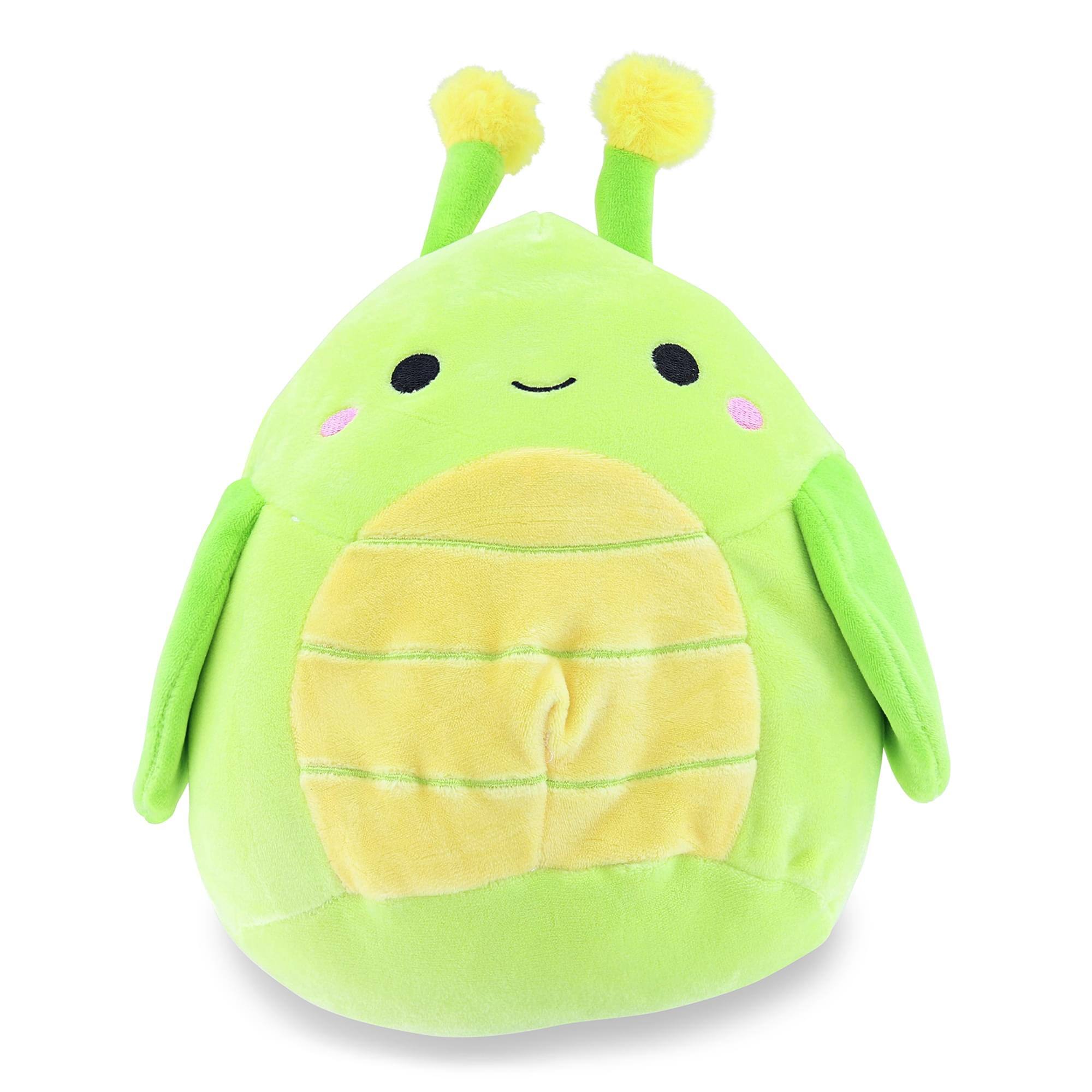 Front. Kellytoy - Squishmallow 8 Inch Plush | Pilar the Grasshopper - Green.