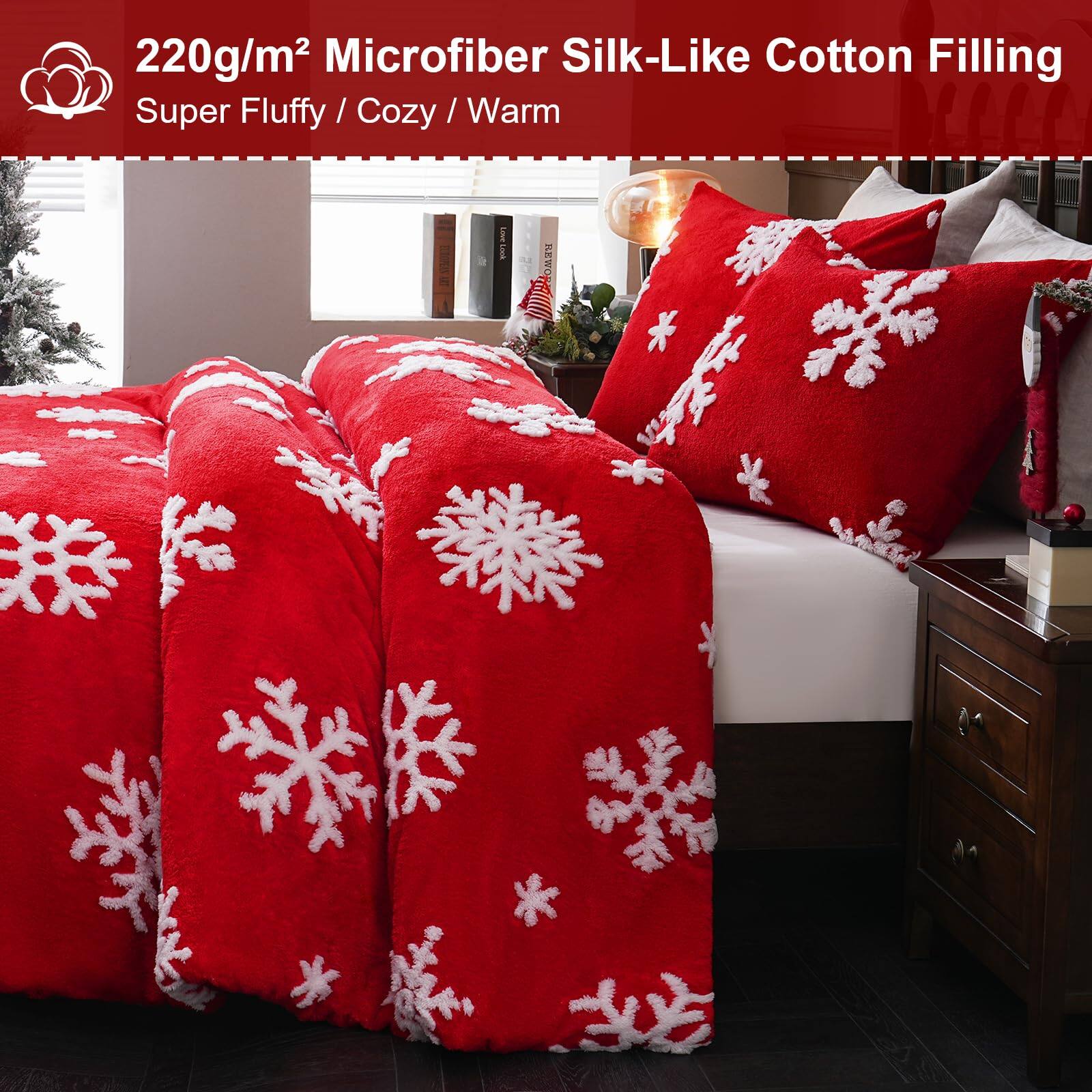 220g/m² Microfiber Silk-Like Cotton Filling  
Super Fluffy / Cozy / Warm