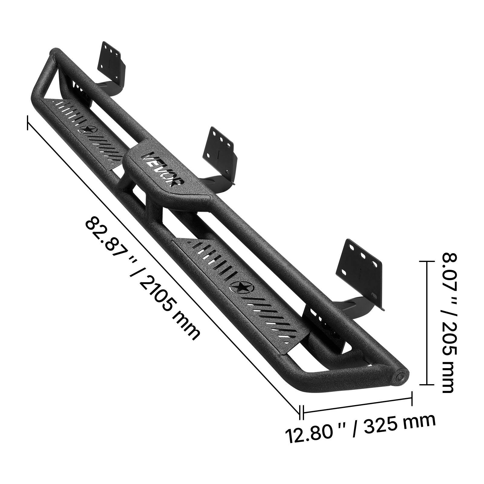 2 I VEVOR 82.87 " / 2105 mm 100111 " 12.80 " / 325 mm 8.07 " / 205 mm