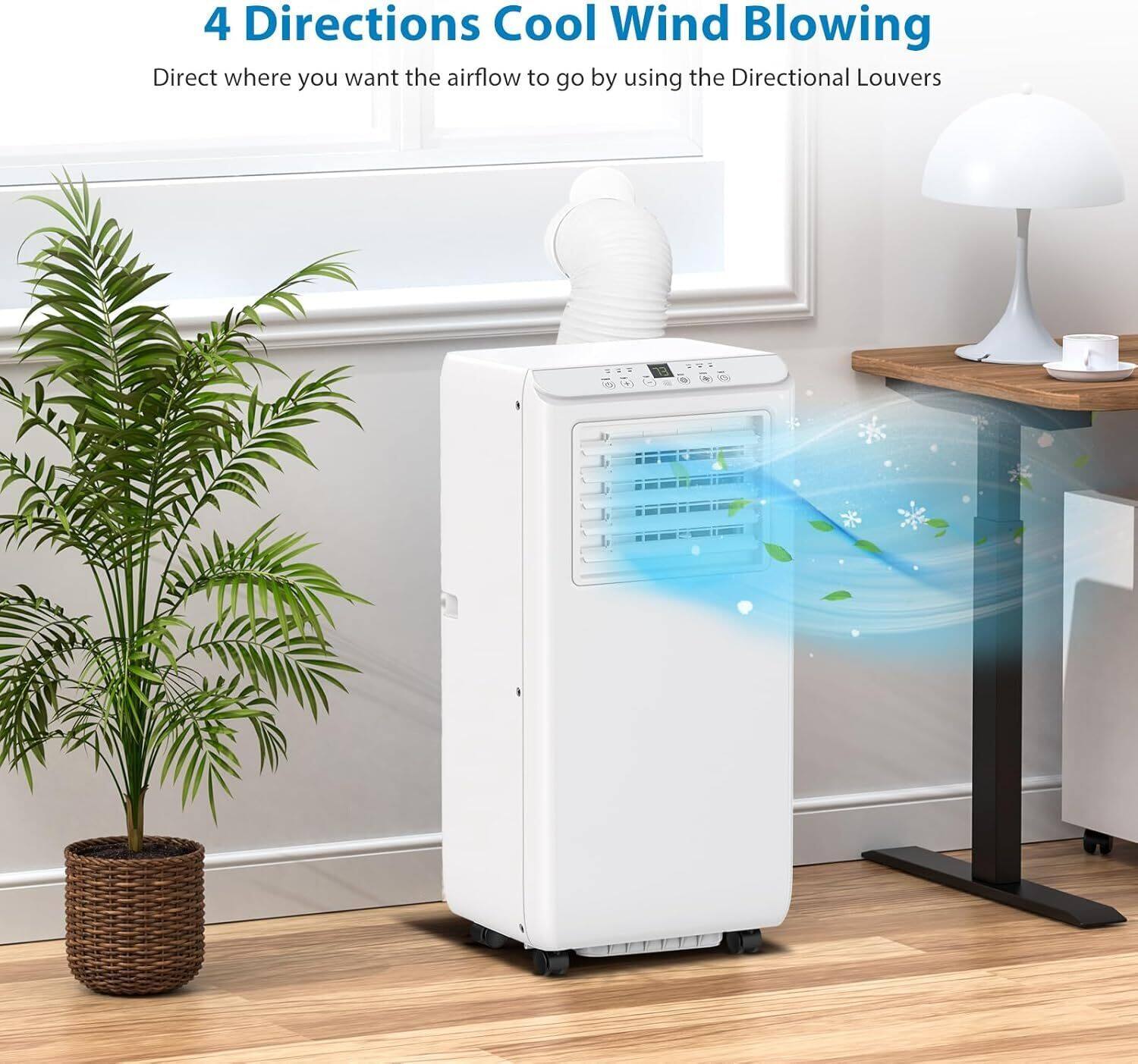 4 Directions Cool Wind Blowing  
Direct where you want the airflow to go by using the Directional Louvers