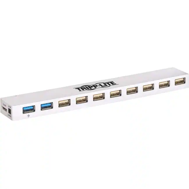Tripp Lite by Eaton 10 Port USB 3.x (5Gbps) / USB 2.0 Combo Hub USB ...