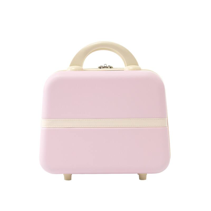 Alt View 7. HTUTWOO - Hardshell Luggage Sets 4 Pieces - 20"+24"+28" Luggages and Cosmetic Case, Spinner Suitcase with TSA Lock, Lightweight - Light Pink.
