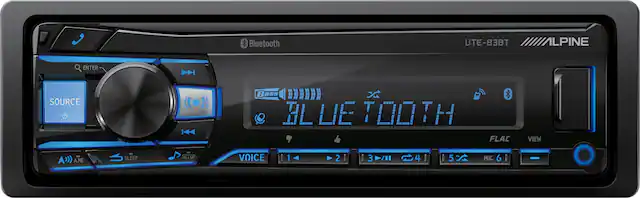 Bluetooth T88-3TU ALPINE ENTER SOURCE Bass HL LIE TOOTH FLAC VIEW - A.ME SLEEP - SETUP VOICE 1 2 3 4 5 MIC 6