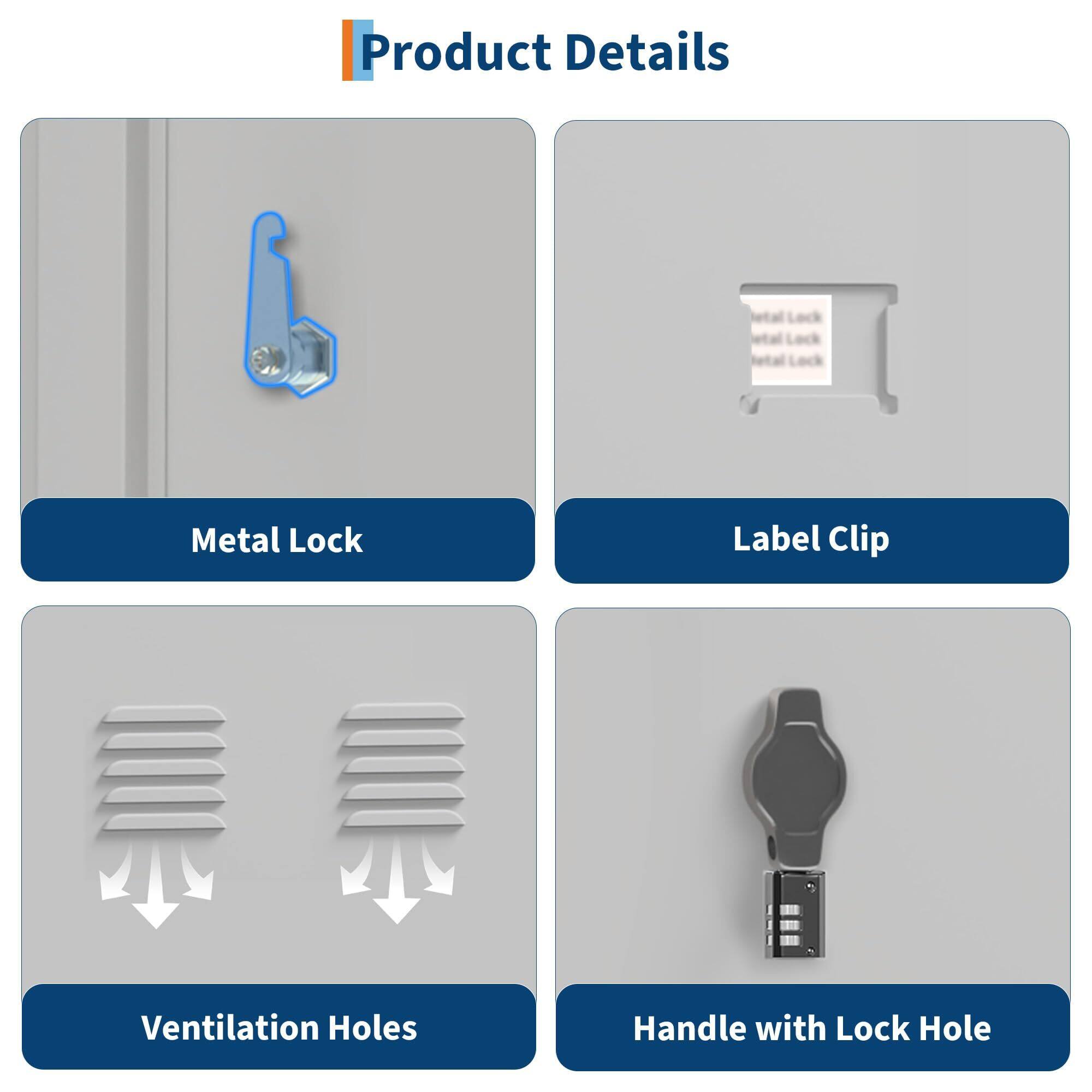Product Details

- Metal Lock
- Label Clip
- Ventilation Holes
- Handle with Lock Hole