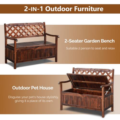 2-IN-1 Outdoor Furniture

2-Seater Garden Bench
Suitable for 2 people to seat and relax

Outdoor Pet House
Disguise your pet's house stylishly, giving it a place of its own.