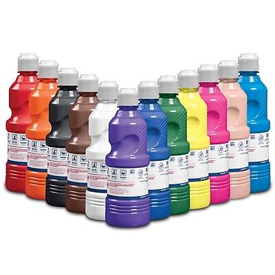 Alt View 1. Prang - Prang Washable Tempera Paint, Assorted Colors, 16 oz., 12/Pack (10796) - Assorted Colors.
