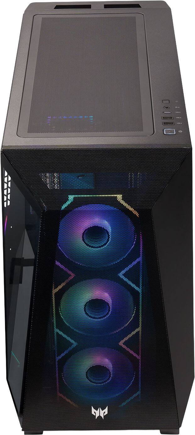 Alt View 10. Acer - Predator Orion Gaming Desktop - Intel Core Ultra 7 265KF 2024 - GeForce RTX 5060 Ti - 16GB DDR5 Memory – 1TB Storage - Black.