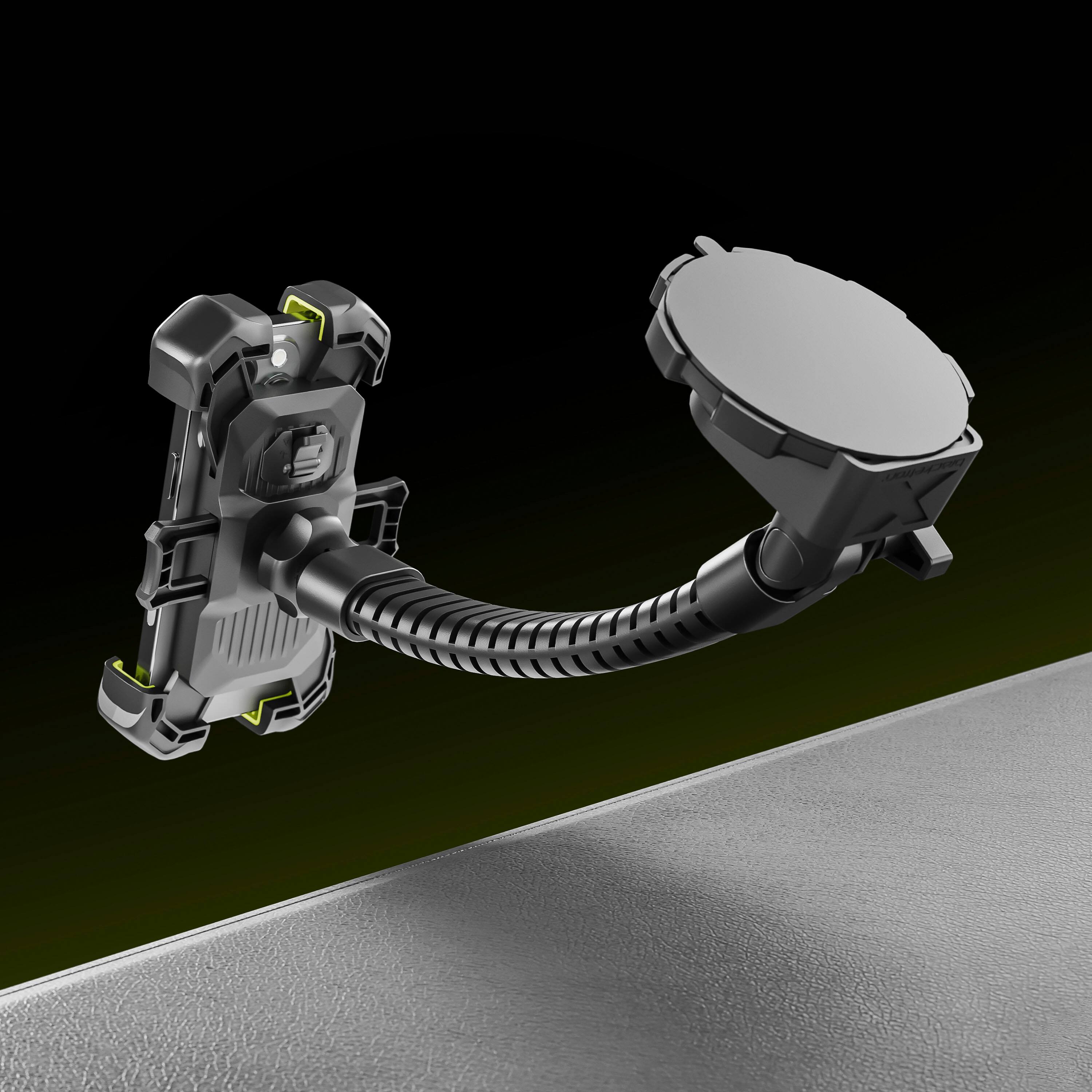 Alt View 15. Bracketron - HD X-Lock Window & Dash Mount - Black.