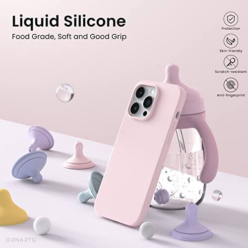 Liquid Silicone Food Grade, Soft and Good Grip Protection Skin-friendly Scratch-resistant Anti-fingerprint ORNARTO