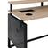 Alt View 14. OSP Home Furnishings - ACE L Desk with Hutch Shelf - River Oak/Black.