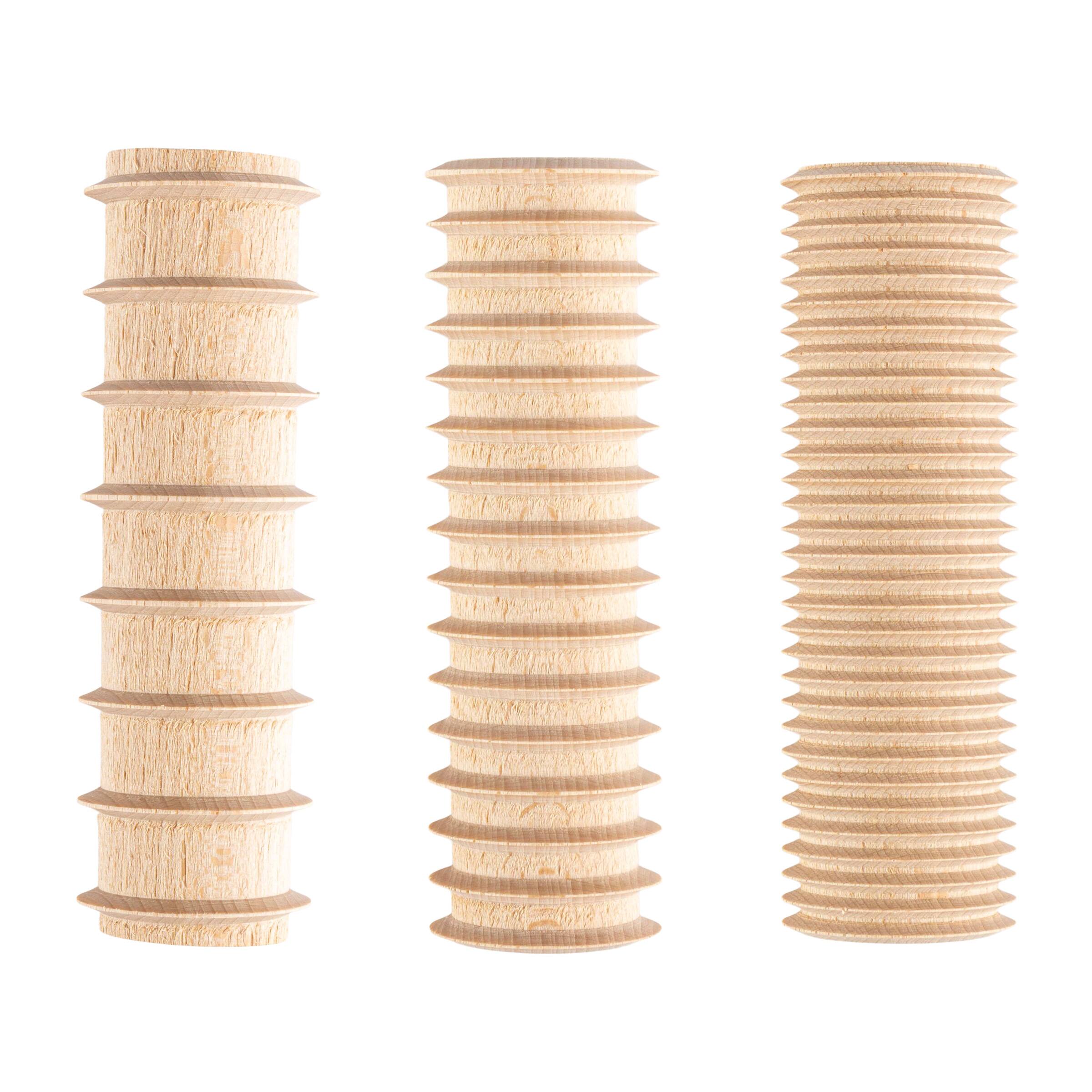 Left. Classic Cuisine - 7 Pcs Pasta Making Tools - Natural, Wine, Red.