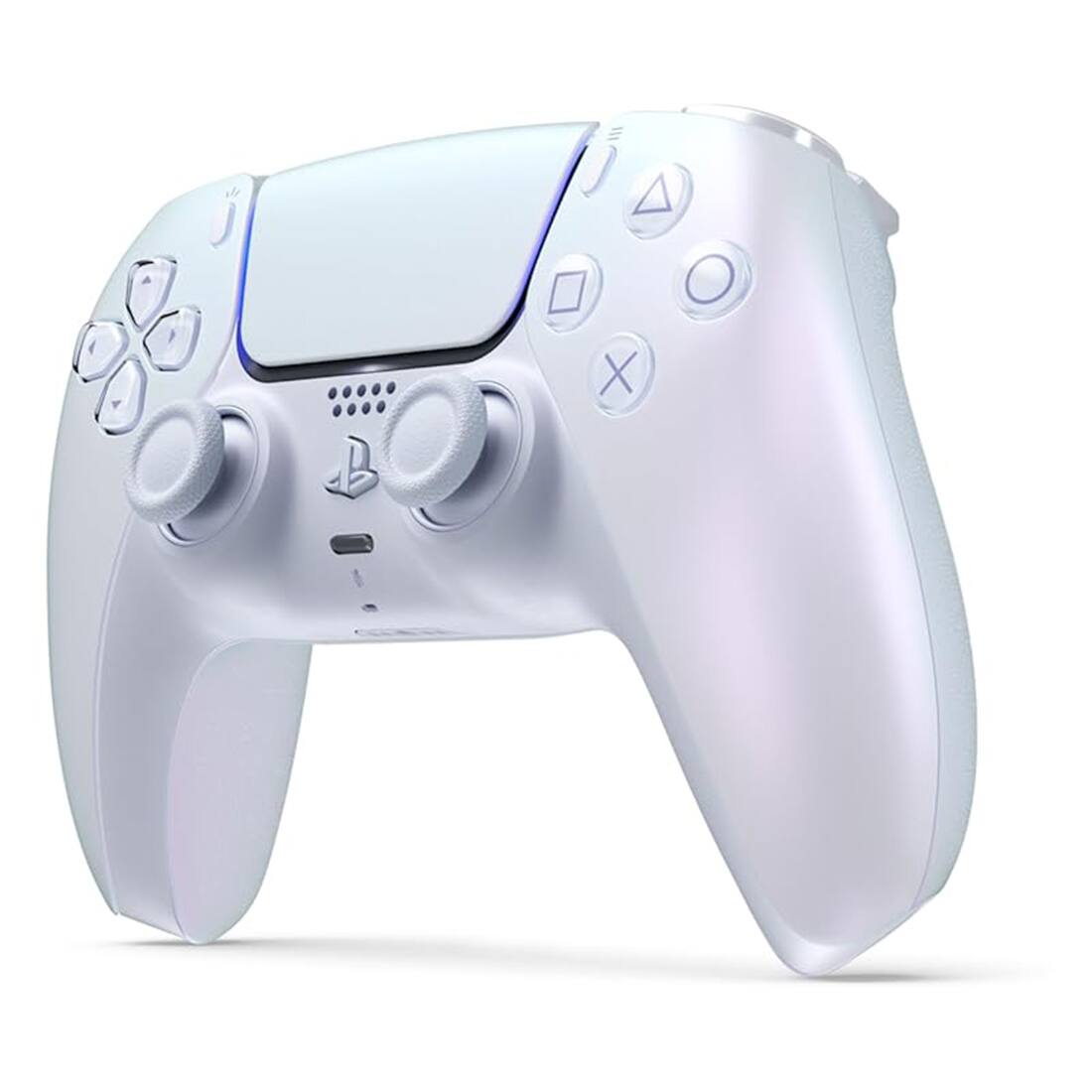 Back. Sony - Sony PlayStation 5 DualSense Wireless Controller with MightySkins Custom Decal Skin Voucher - Chroma Pearl - Chroma Pearl.