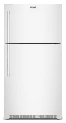 Front. Maytag - 21 Cu. Ft. Top-Freezer Refrigerator with Garage Mode - White.
