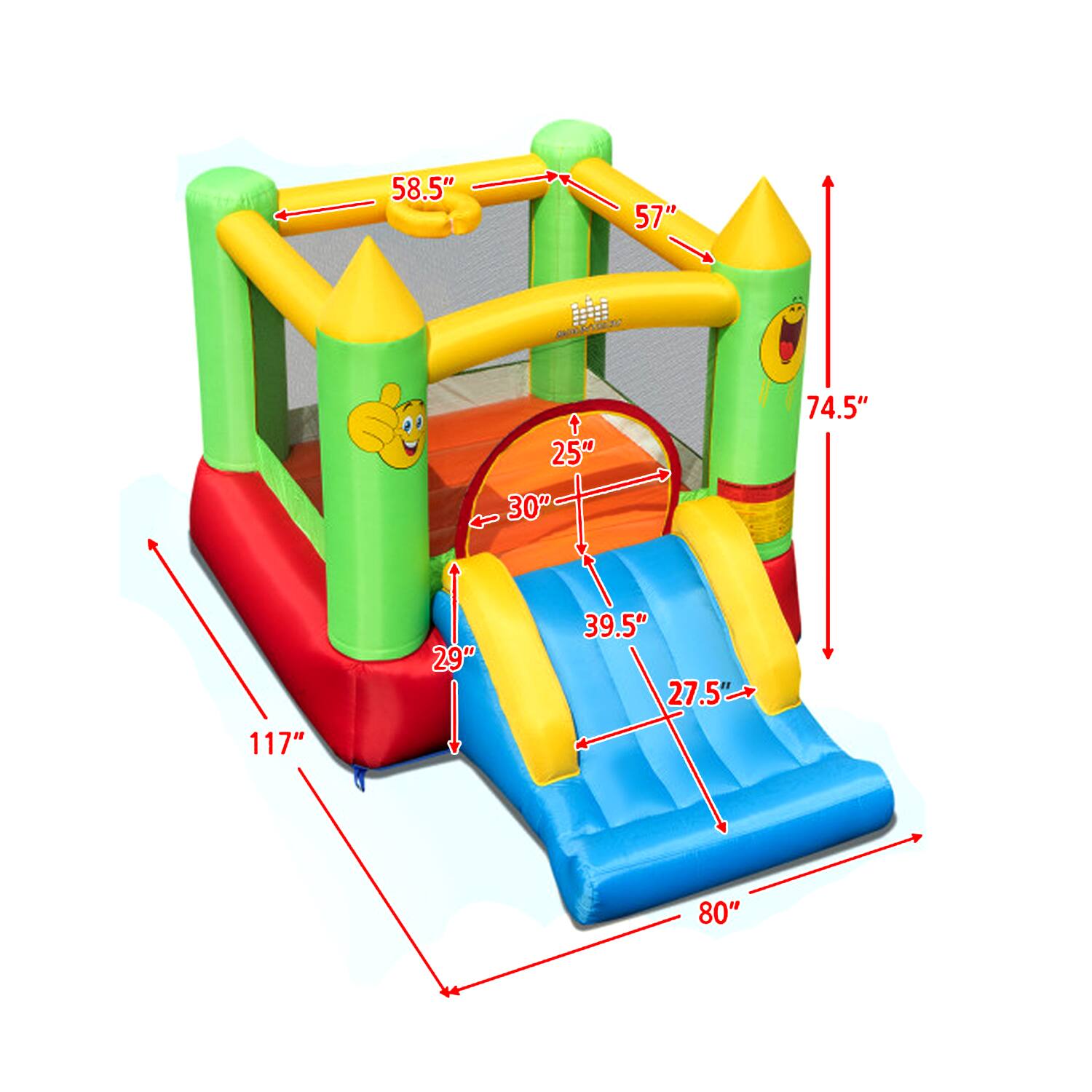 58.5" 57" 25" 30" 74.5" 117" 29" 39.5" 27.5" 80"