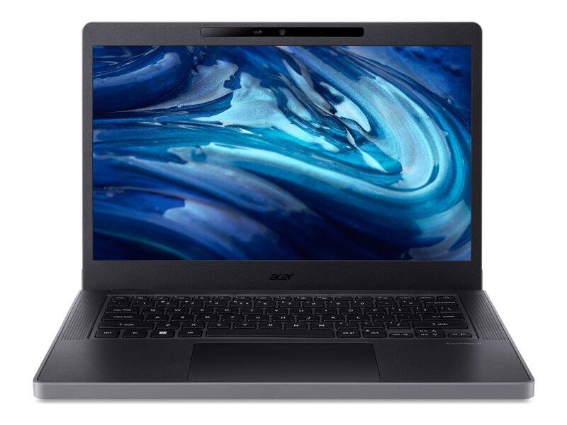 Front. Acer - TravelMate B5 14 TMB514-31 14" Laptop Intel Core i3 N305 3.8GHz 8GB RAM 256GB SSD Windows 11 Pro - Black.