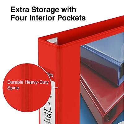 Extra Storage with Four Interior Pockets

Durable Heavy-Duty Spine

325 Sheet Capacity