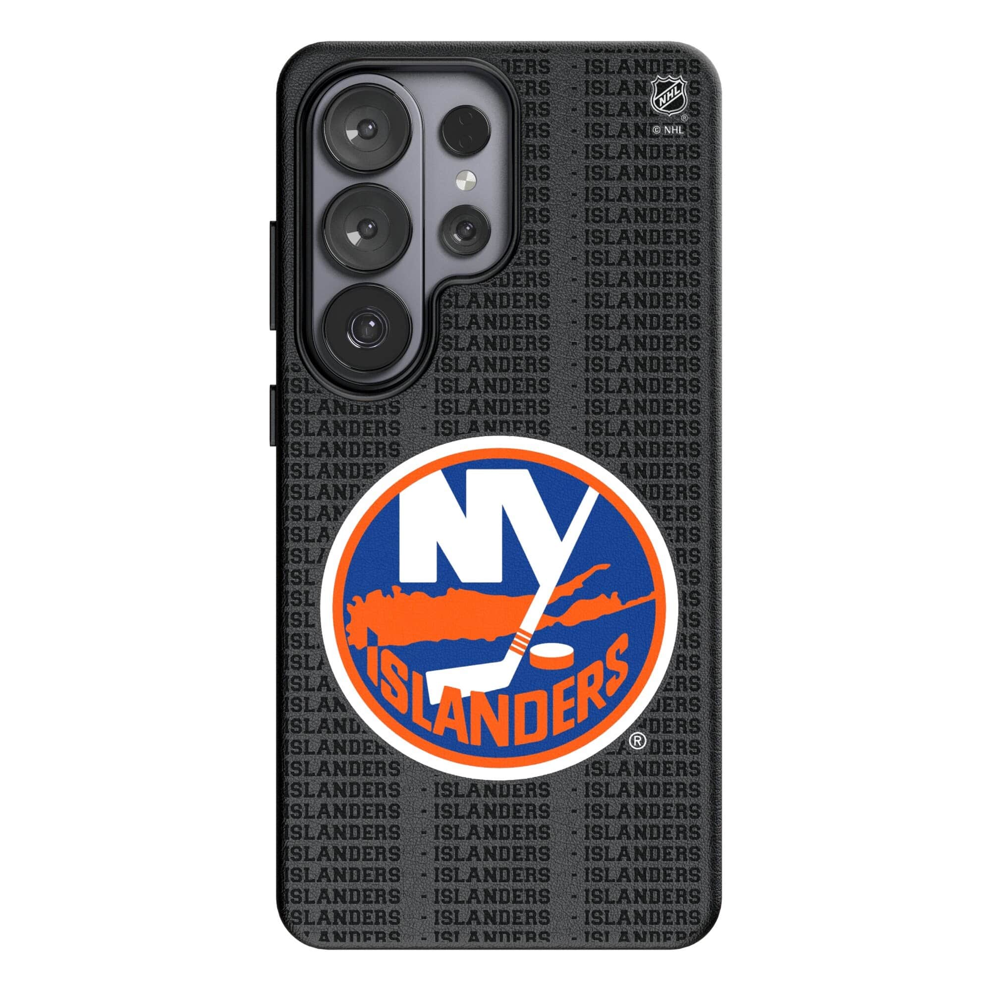 Keyscaper - NHL - New York Islanders Text Backdrop Galaxy Magnetic Bump Case - S26 - Black price history on PriceWatchPro