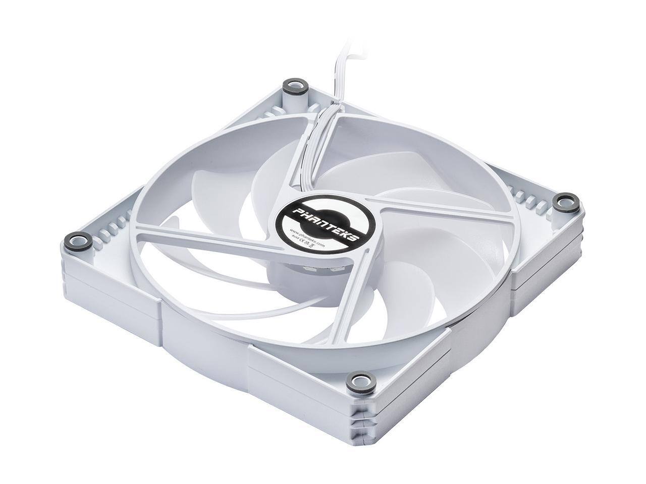 Alt View 4. Phanteks - Phanteks SK140 DRGB PWM 3-Pack - 140mm High Airflow Fan, 9-Blade, White - White.