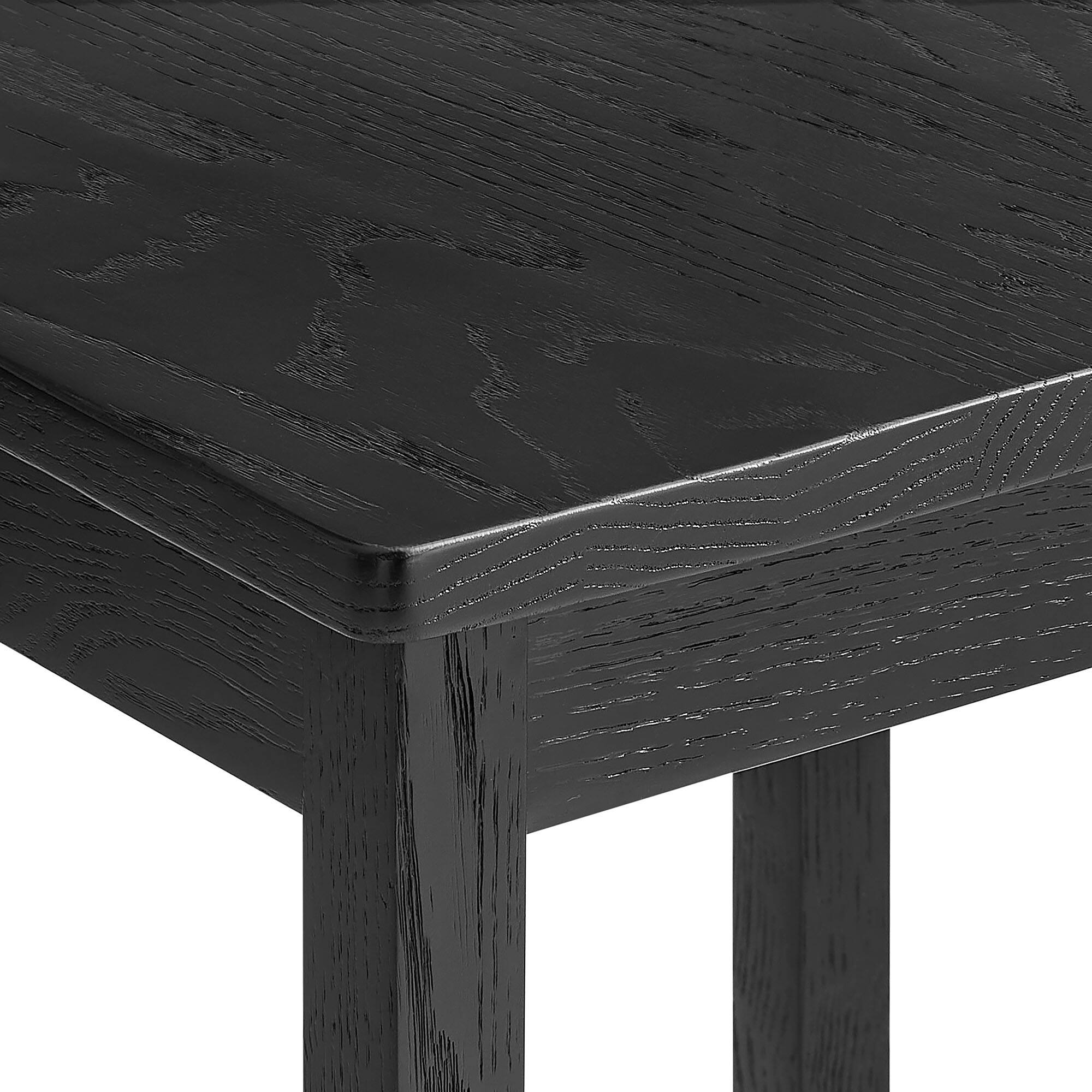 Alt View 5. Modway - Jax Oak Wood Counter Stool With Wavy Razor Back by Modway - Black.