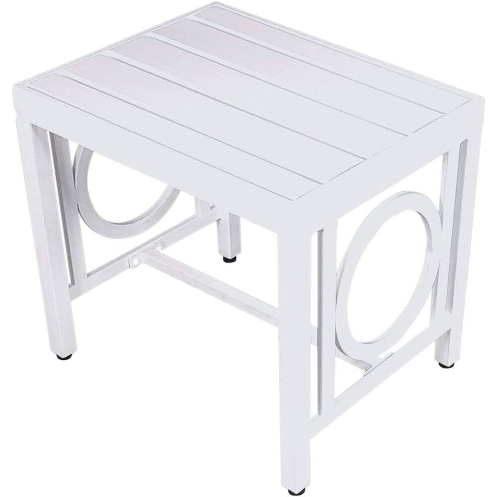 Alt View 3. Carolina Chair & Table - Grammercy Outdoor Chair and Side Table - White - White.