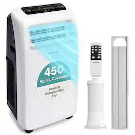 SereneLife - Portable 10,000 BTU Air Conditioner with Dehumidifier, Remote Control & Exhaust Kit