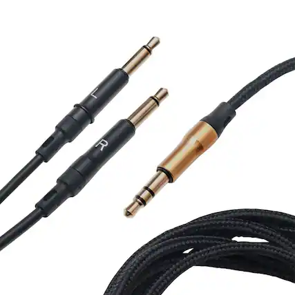 Front. Meze Audio - Meze Audio Mono 3.5mm 99 Series Gold Standard Cable - 9.94 ft. - Gold.