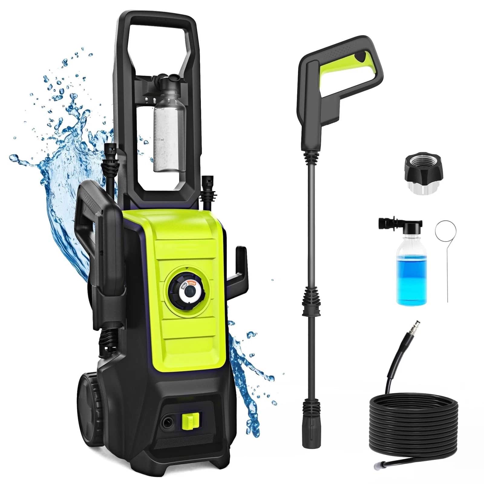 Steelite - 3000 PSI Electric High Pressure Washer 2.5 GPM Portable Power Washer - Green