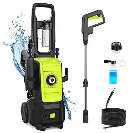 Front. Steelite - 3000 PSI Electric High Pressure Washer 2.5 GPM Portable Power Washer - Green.