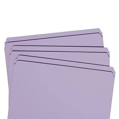 Alt View 8. Smead - Smead File Folders, Straight-Cut Tab, Letter Size, Purple, 100/Box (12410) - Lavender.