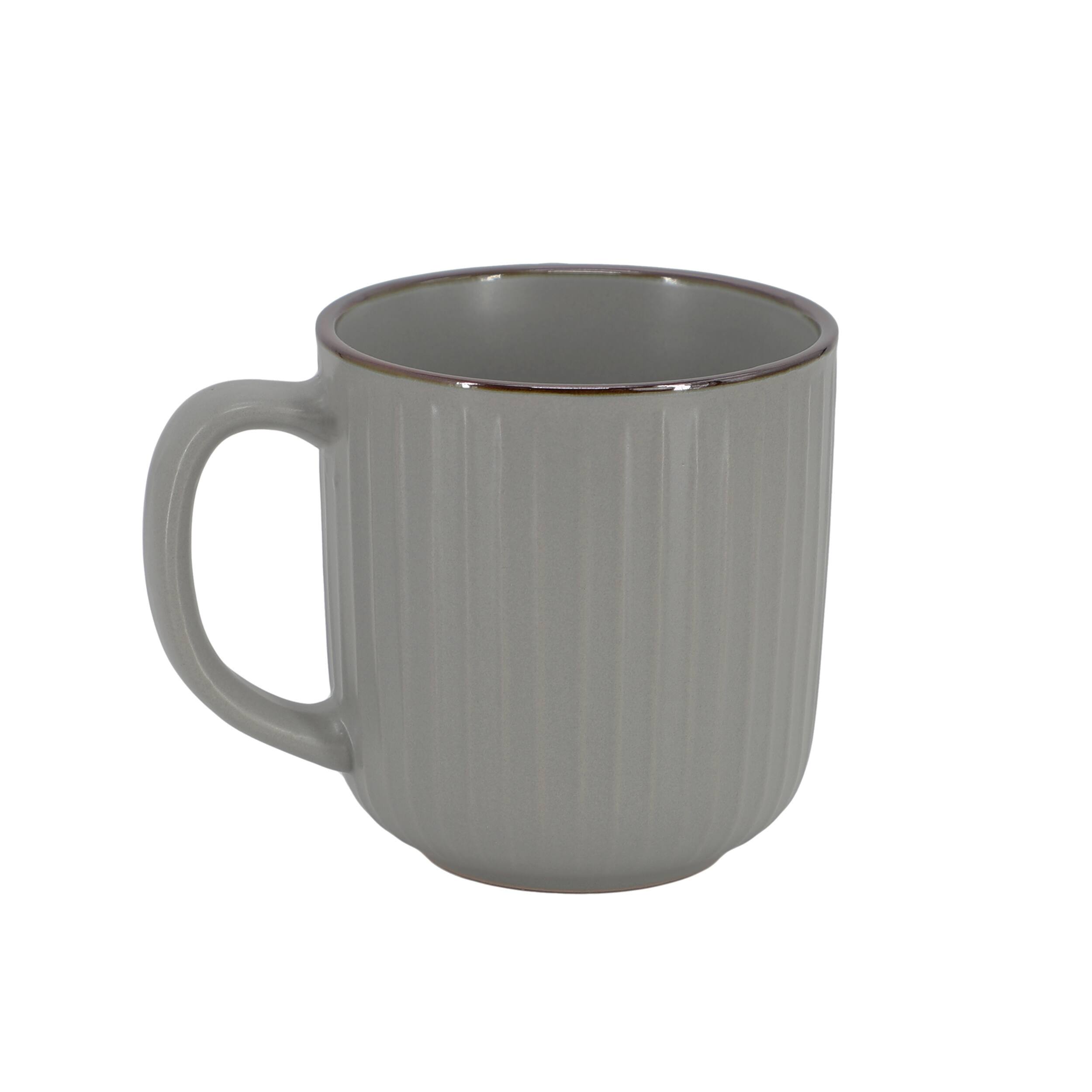 Alt View 5. Elama - Elama Leo 16 Piece Stoneware Dinnerware Set In Dark Gray - Dark Gray.