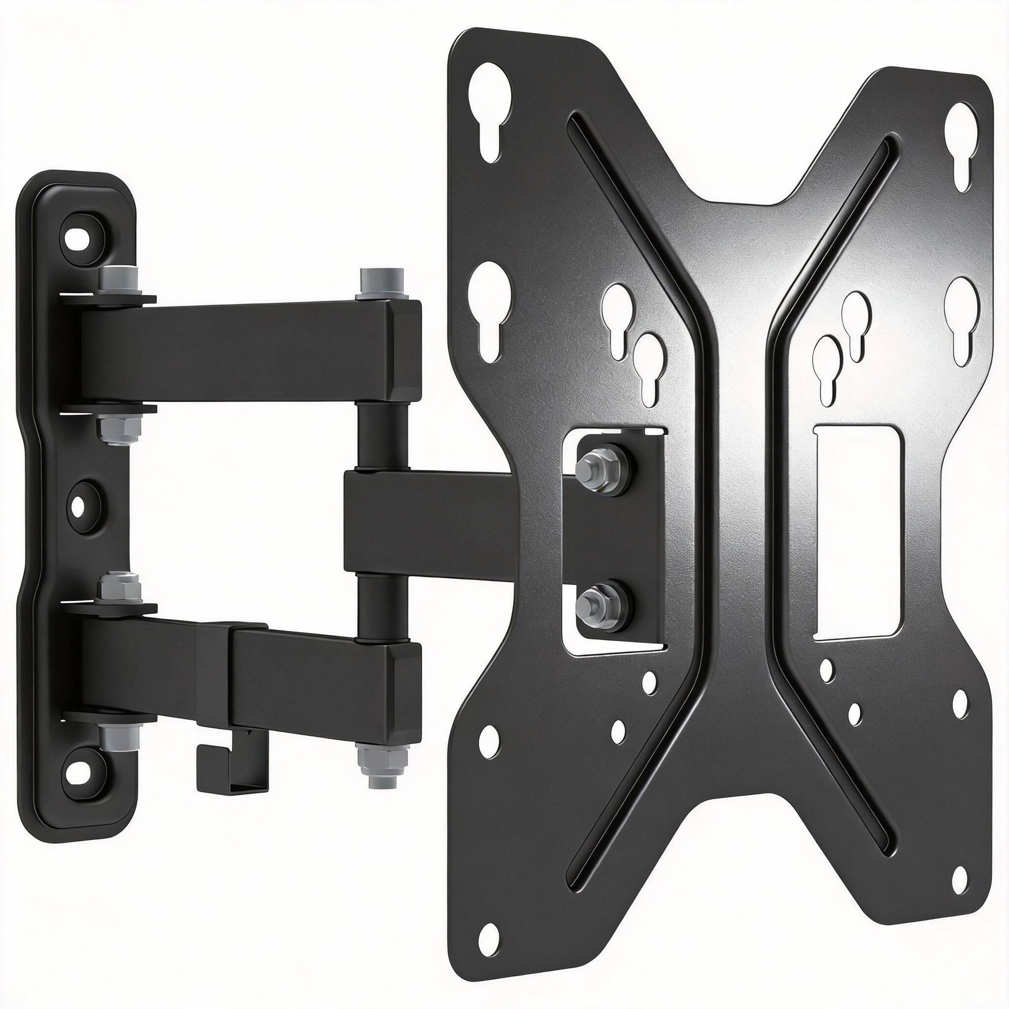 Front. OMOMMD - 37-70" Ultra-Slim Fixed TV Wall Mount with Hardware & Manual - 23-42-Inch Full Motion - Black (006).
