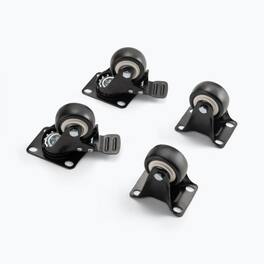 On Stage Stands - On-Stage RKD1000C Casters for RKD Series Knock Down Racks - Black
