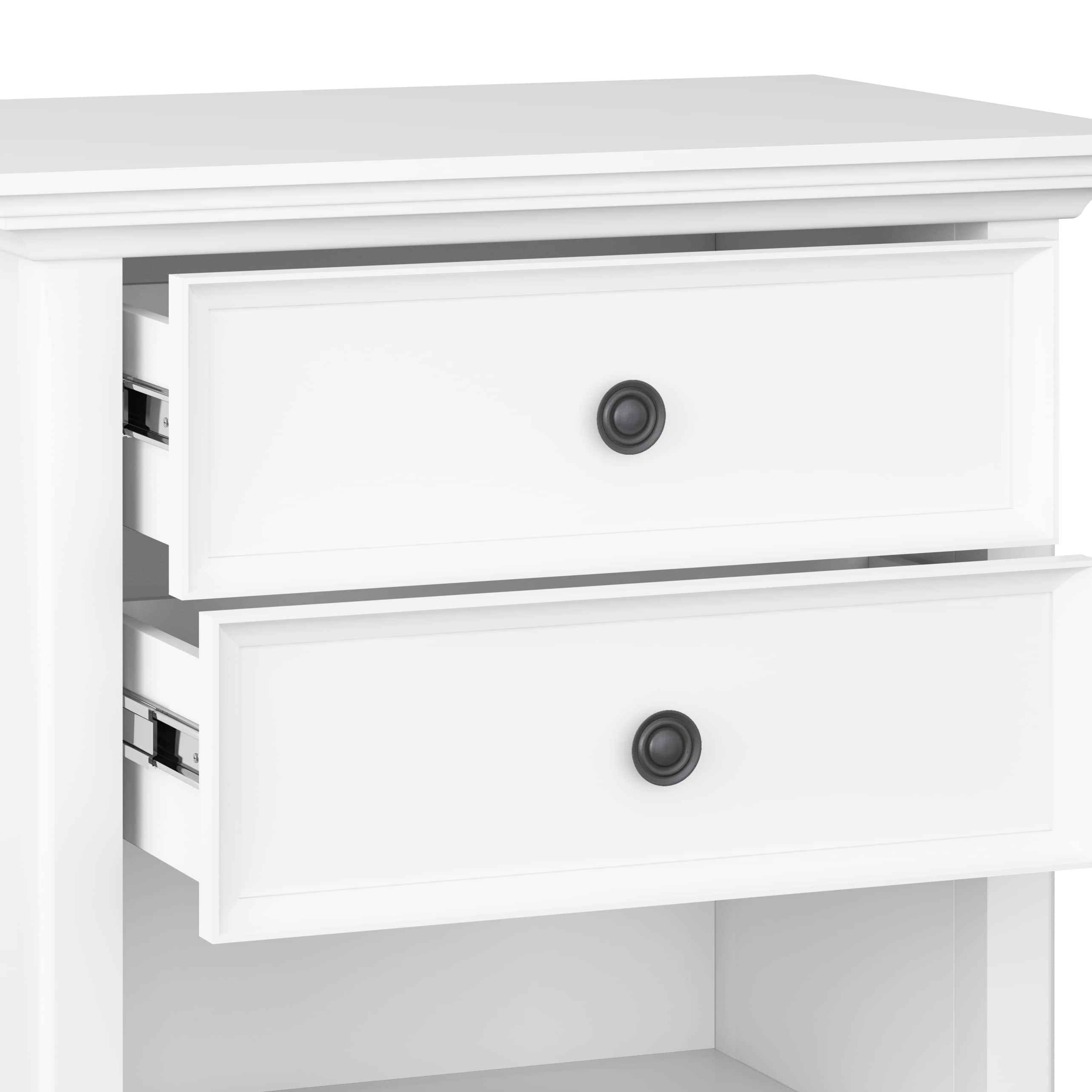 Alt View 14. Simpli Home - Amherst Bedside Table - White.