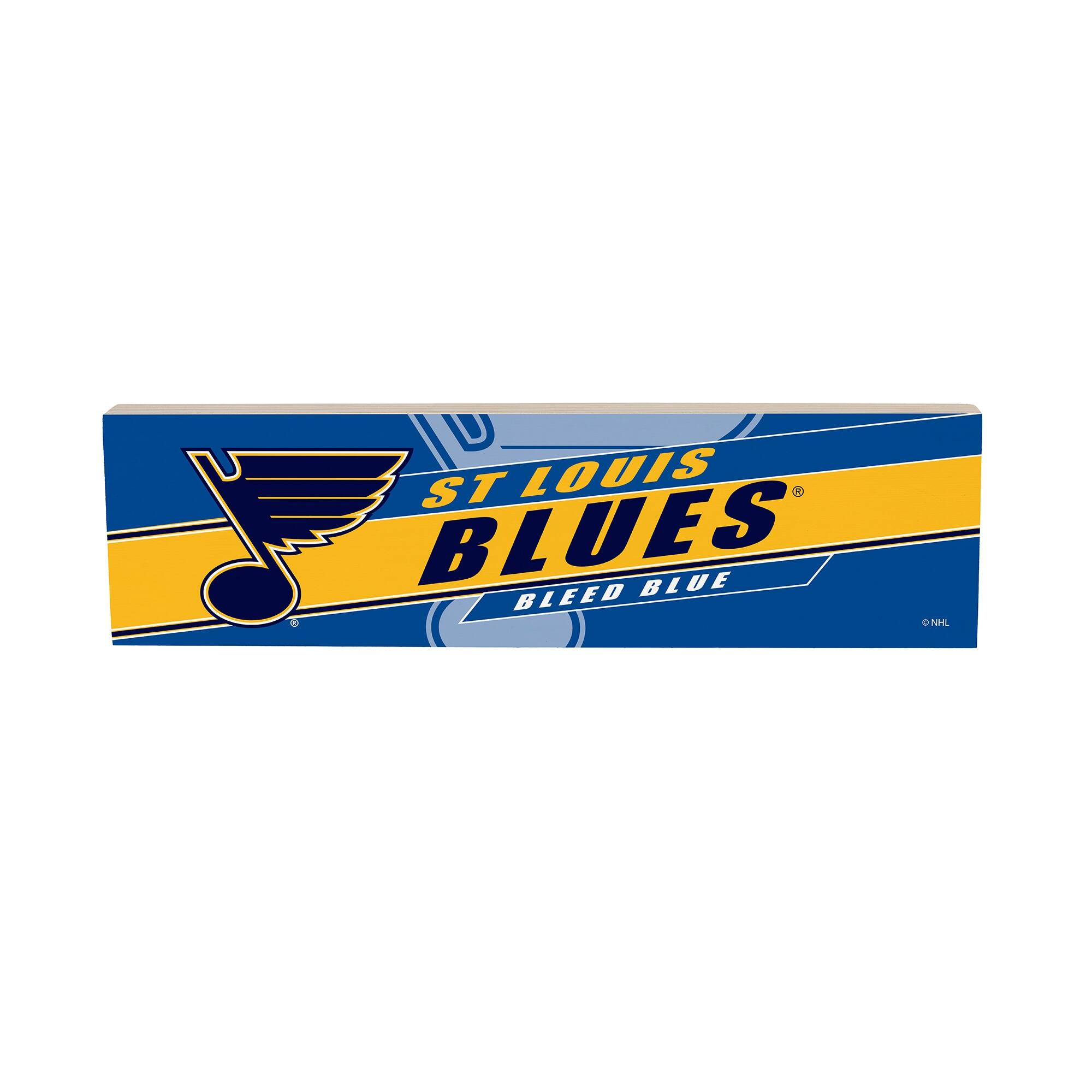 St. Louis Blues 5" x 18" Shadow Logo Wood Mantle Sign