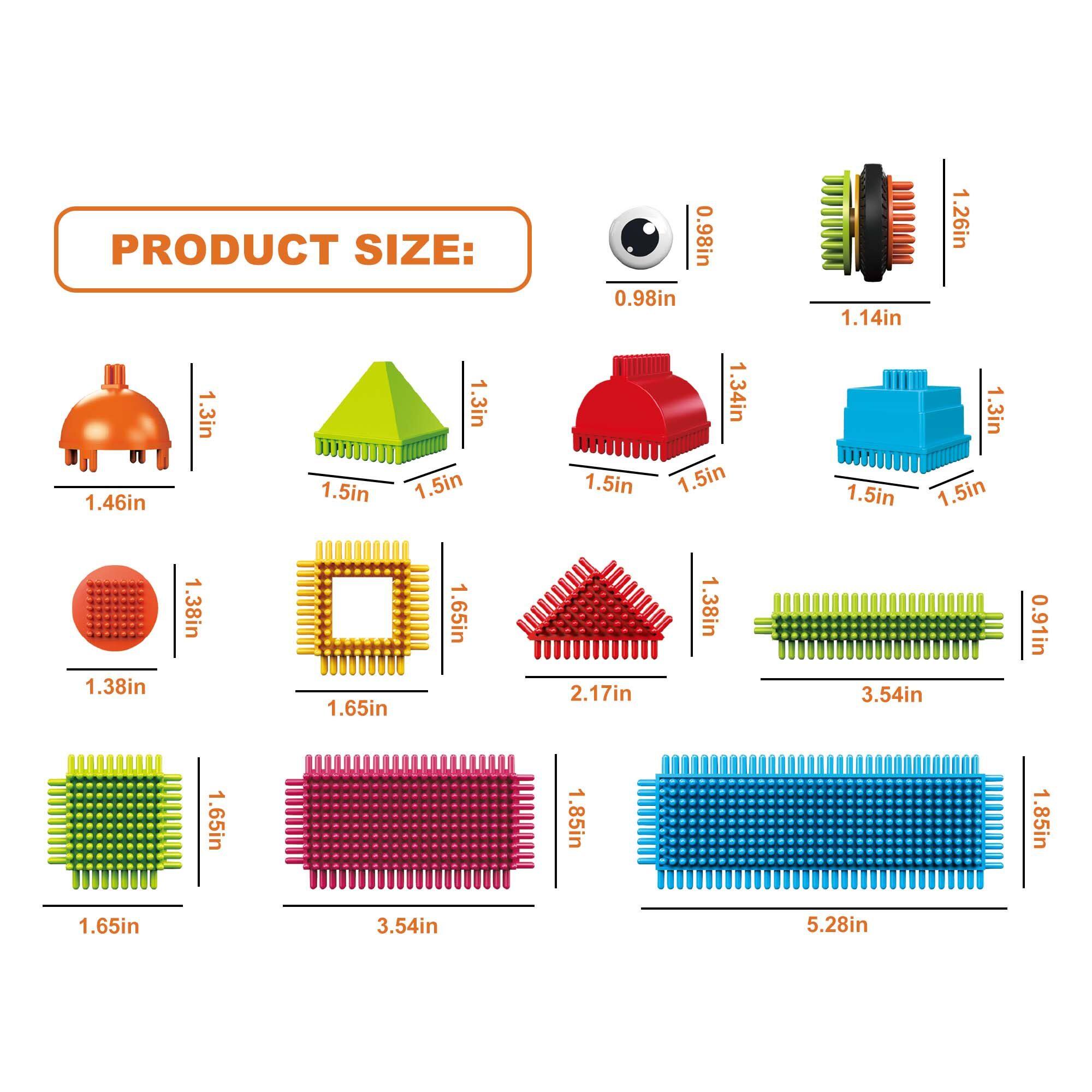 PRODUCT SIZE:  
1.3in x 1.3in x 1.46in  
1.5in x 1.5in x 1.3in  
0.98in x 0.98in x 1.34in  
1.5in x 1.5in x 1.26in  
1.5in x 1.5in x 1.14in  
1.3in x 1.5in x 1.5in  
1.38in x 1.38in x 1.65in  
1.65in x 1.65in x 2.17in  
1.38in x 1.65in x 3.54in  
0.91in x 1.65in x 3.54in  
1.85in x 1.85in x 5.28in