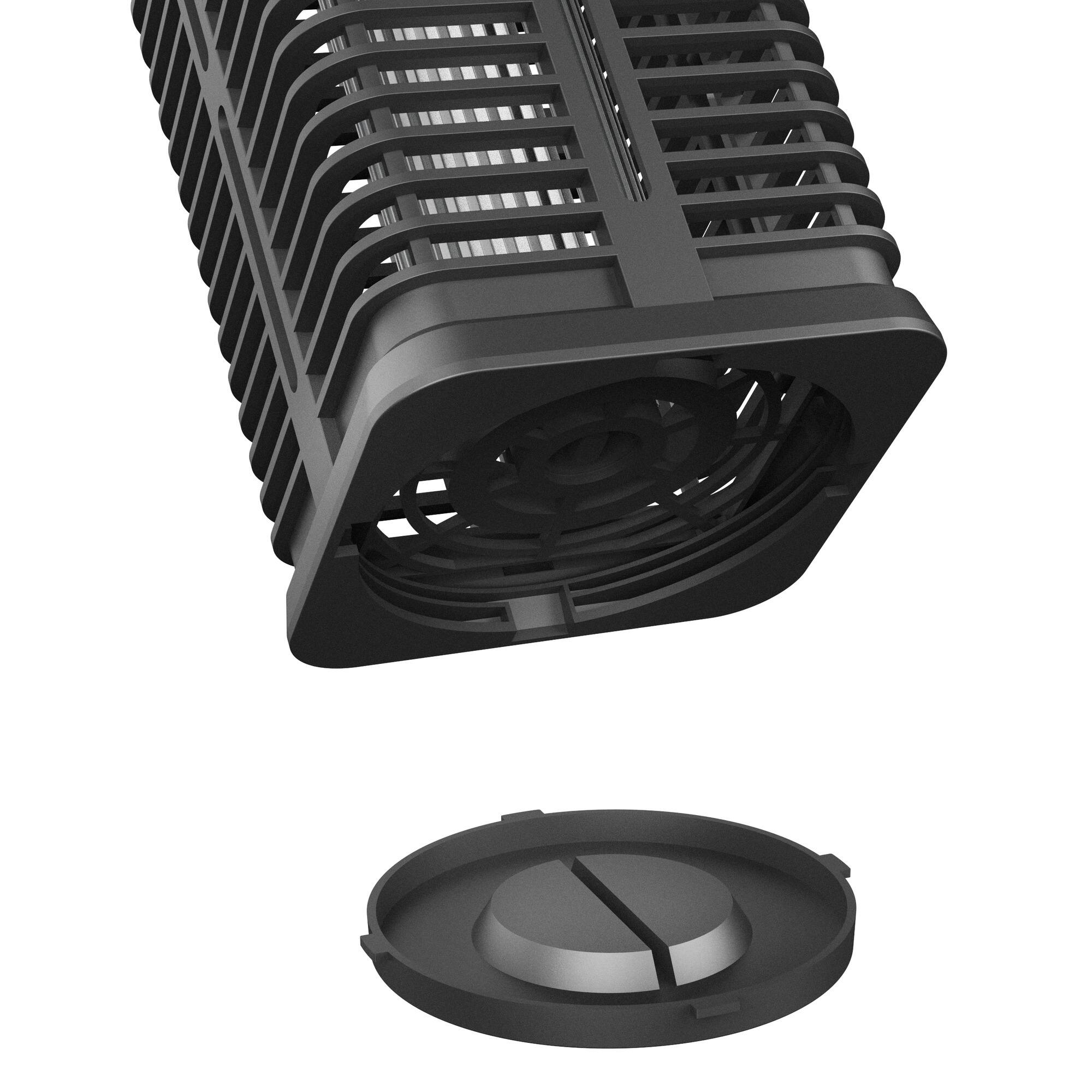 Alt View 2. Flowtron - Solar Bug Zapper 530 Sq Ft USB-C & Solar Rechargeable 4000mAh UV Insect Killer Lamp - Black.