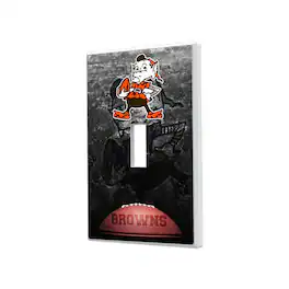 Keyscaper - Cleveland Browns Legendary Design Single Toggle Lightswitch Plate - Multicolor