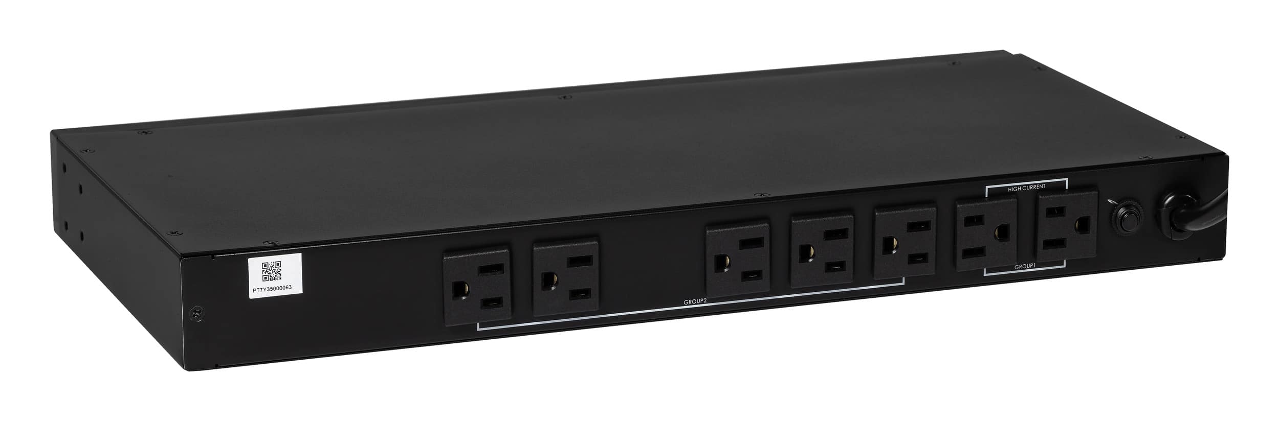 Front. ELAC ProteK - 9 Outlet/2 USB Component 3240 Joules Surge Protector/Power Conditioner - Black.