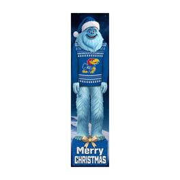 Fan Creations - Kansas Jayhawks 48" Yeti Christmas Leaner - Multicolor