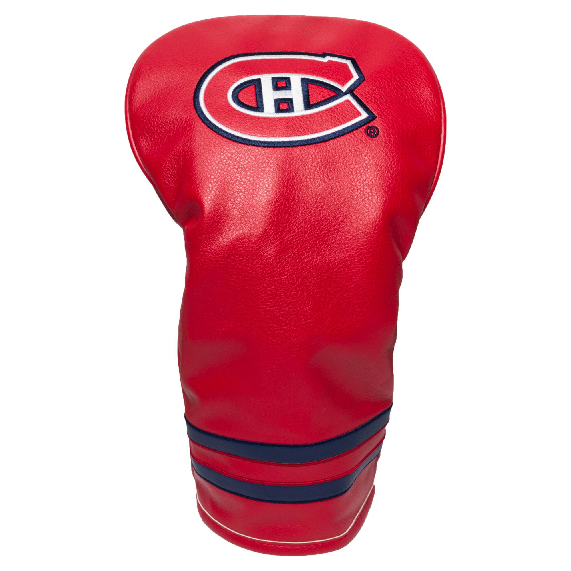 Front. Team Golf - Montreal Canadiens Vintage Driver Head Cover - Multicolor.