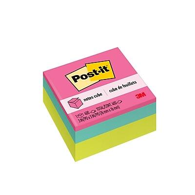 Post-it  
notes cube / cube de feuilletts  
3M  
100 notes cube / cube de feuilletts  
TOTAL/CONT. 400 notes / 400 feuilletts  
3 x 3 x 3 in / 76 x 76 x 76 mm