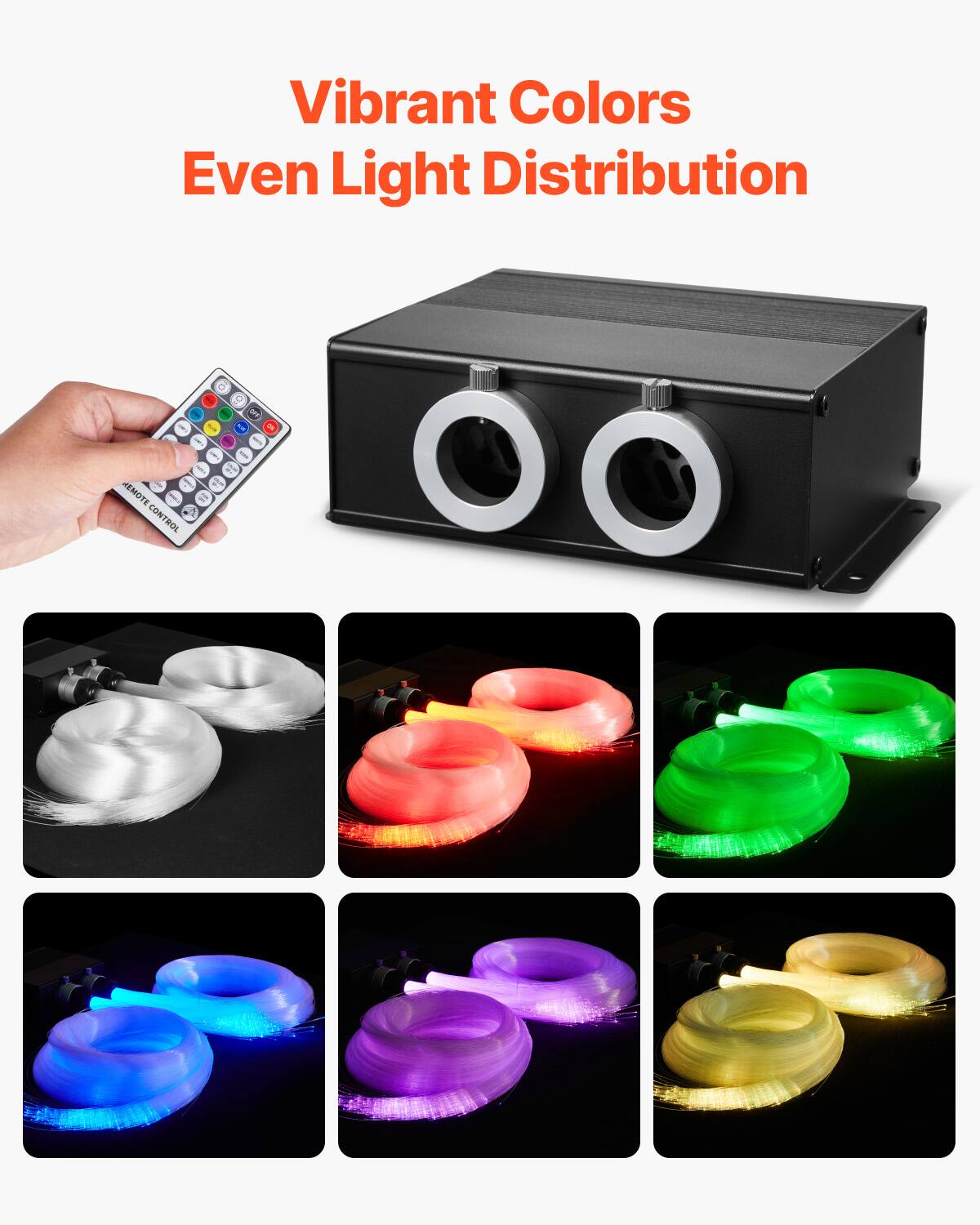 Vibrant Colors  
Even Light Distribution  

REMOTE CONTROL
