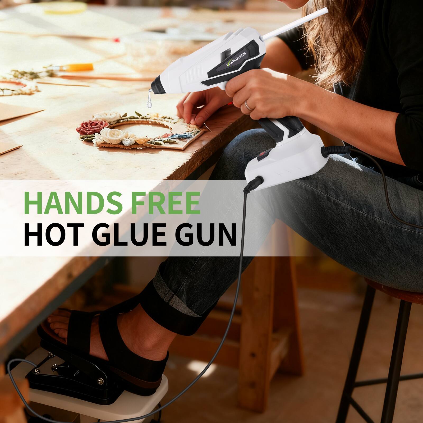 HANDS FREE HOT GLUE GUN