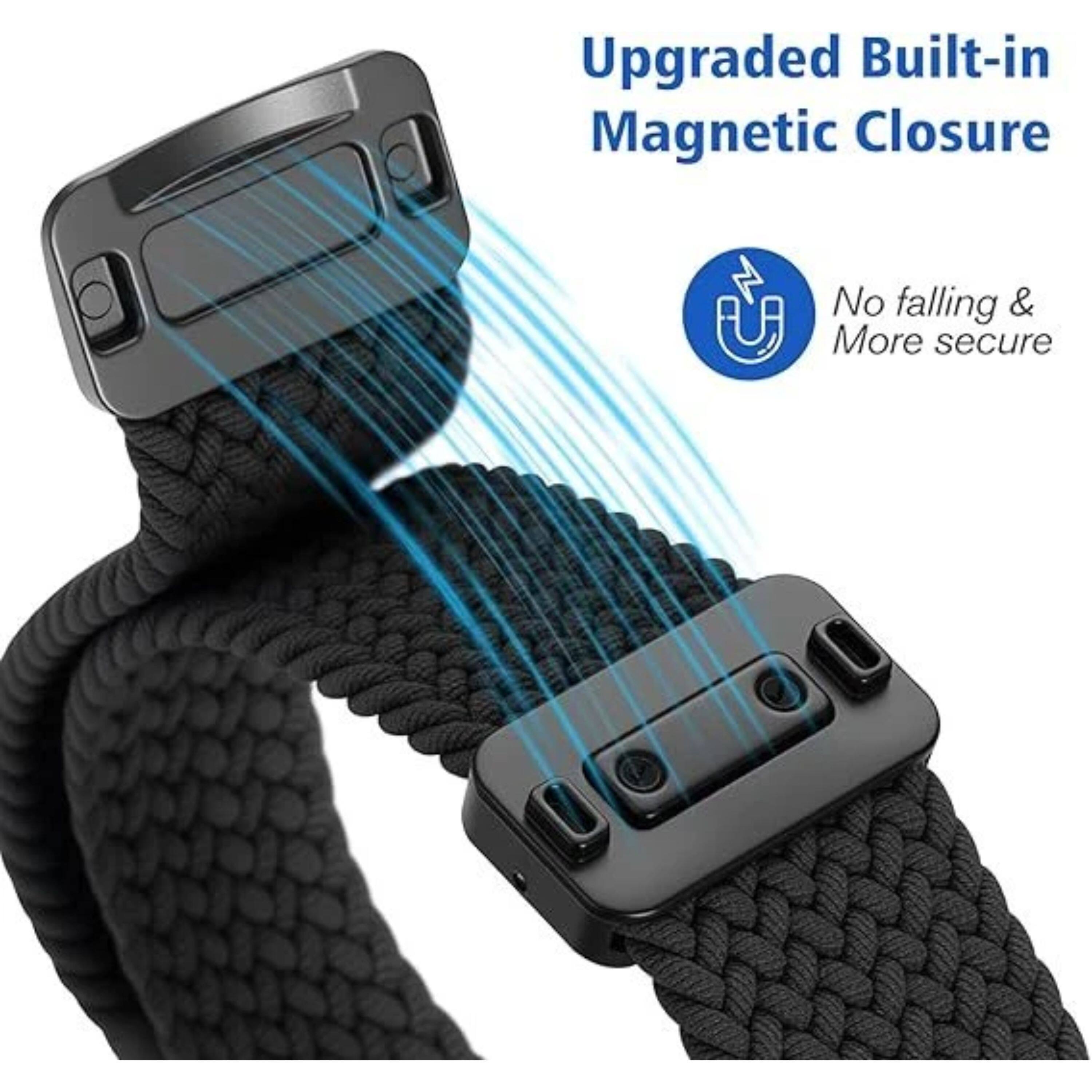 Upgraded Built-in Magnetic Closure  
No falling & More secure