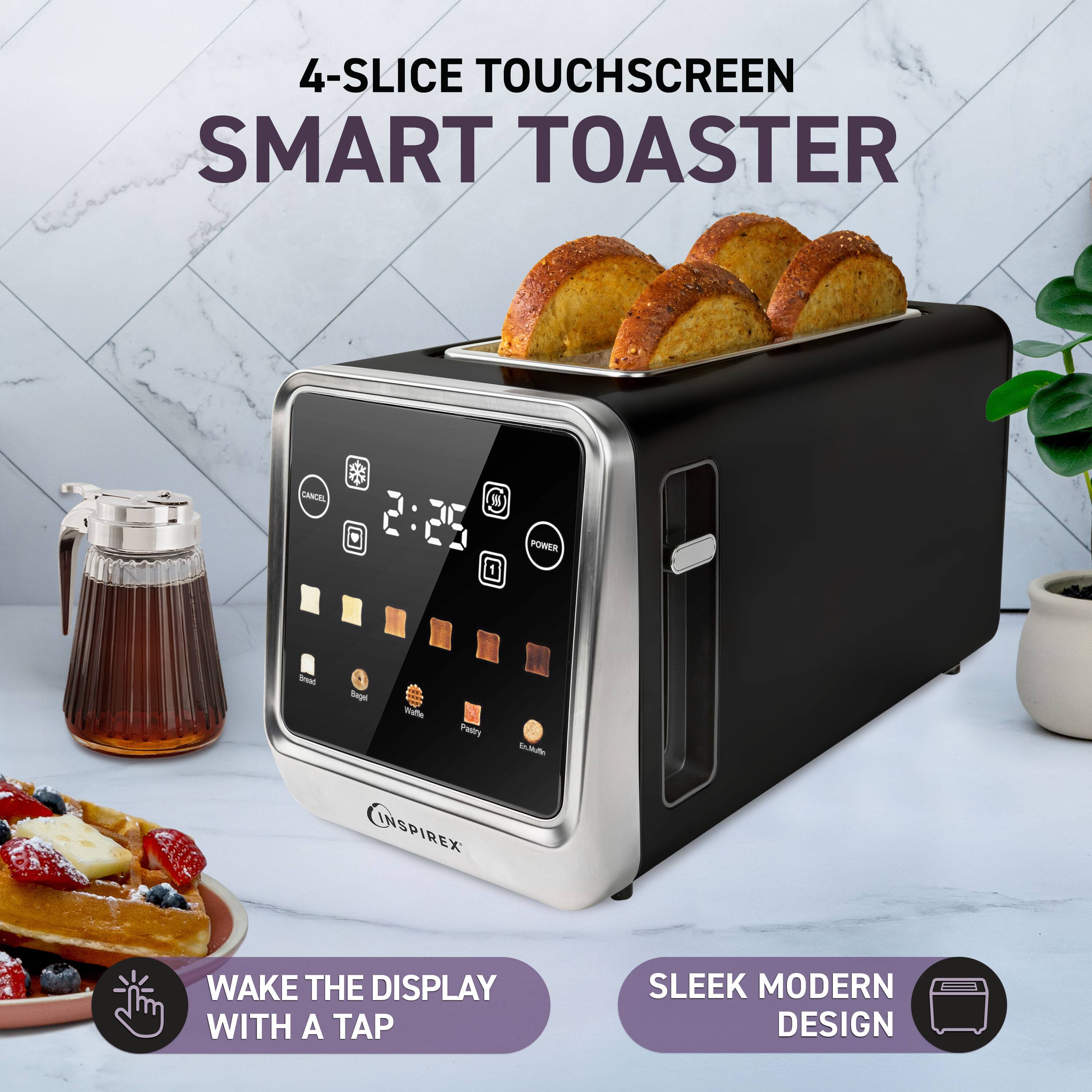 4-Slice Touchscreen Smart Toaster

- Wake the display with a tap
- Sleek modern design