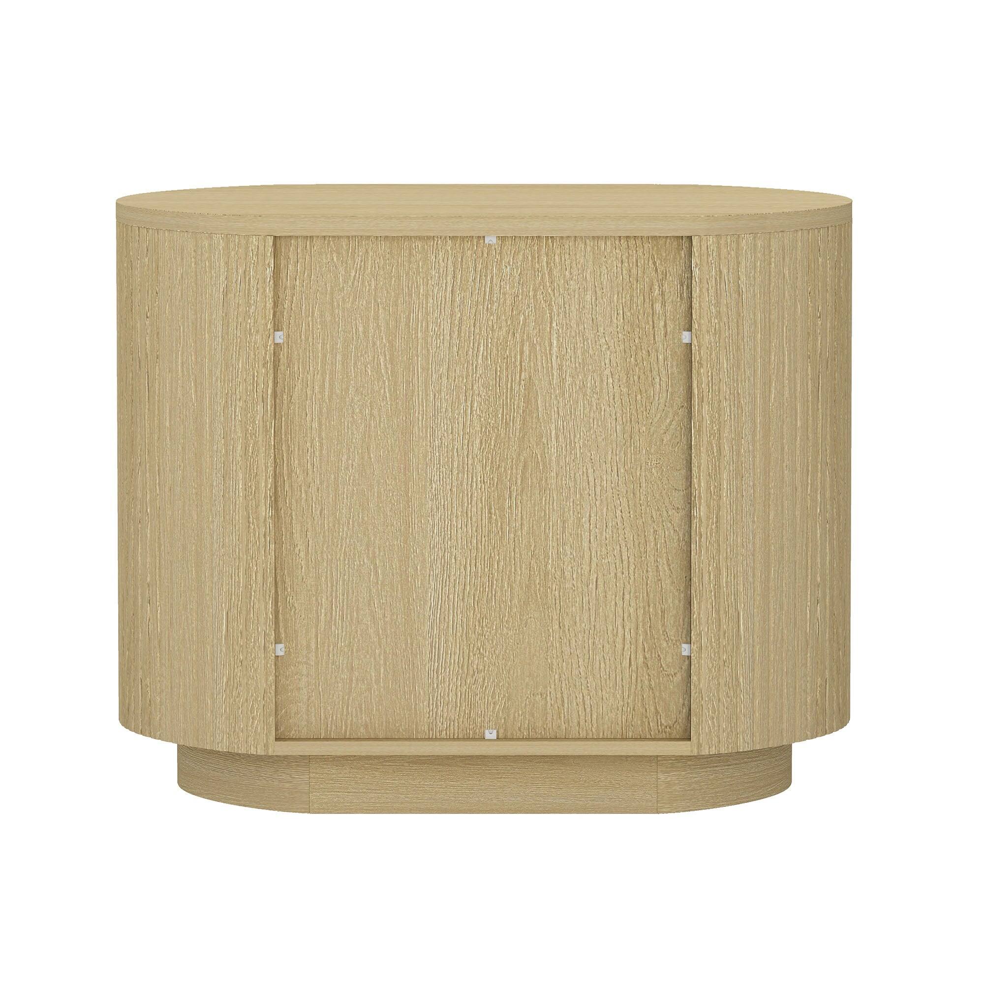 Alt View 4. Manhattan Comfort - Olivia Modern 27" Nightstand - Set of 2 - Natural Oak.